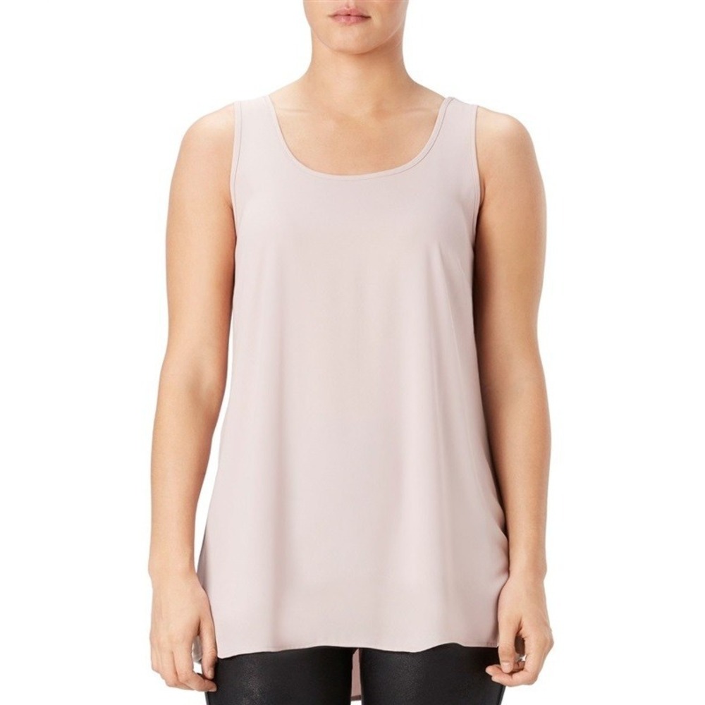 NWT Spanx M Perfect Length Top Chiffon Tank 20164R Pink 95788